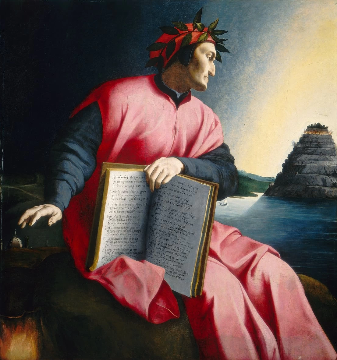 186-Agnolo Bronzino-Ritratto di Dante Alighieri  